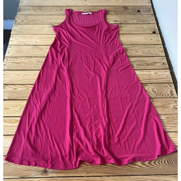 Susan Graver Dresses & Skirts - NEW Susan Graver Seamless Sleeveless Midi Dress Petite Small PS Pink Liquid Knit